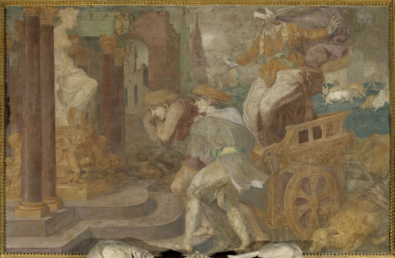 Cleobis a Biton od Giovanni Battista Rosso Fiorentino