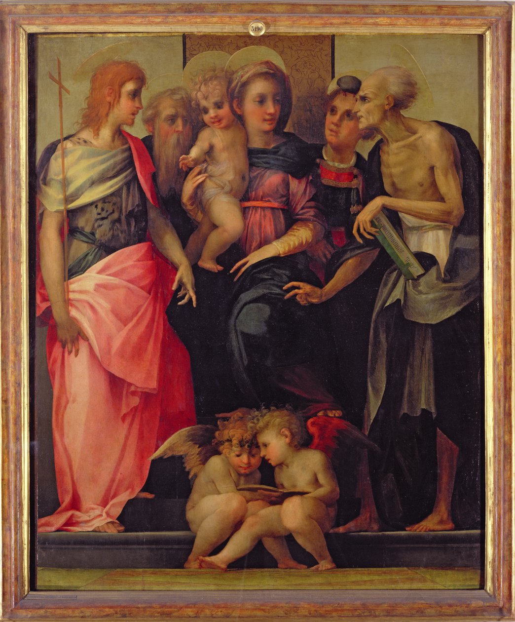 Madonna a dítě se svatými, kolem roku 1518 (podrobnosti viz 75783) od Giovanni Battista Rosso Fiorentino