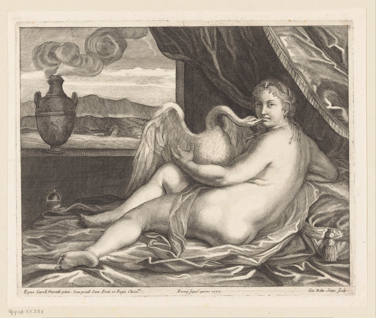 Leda a labuť od Giovanni Battista Sintes