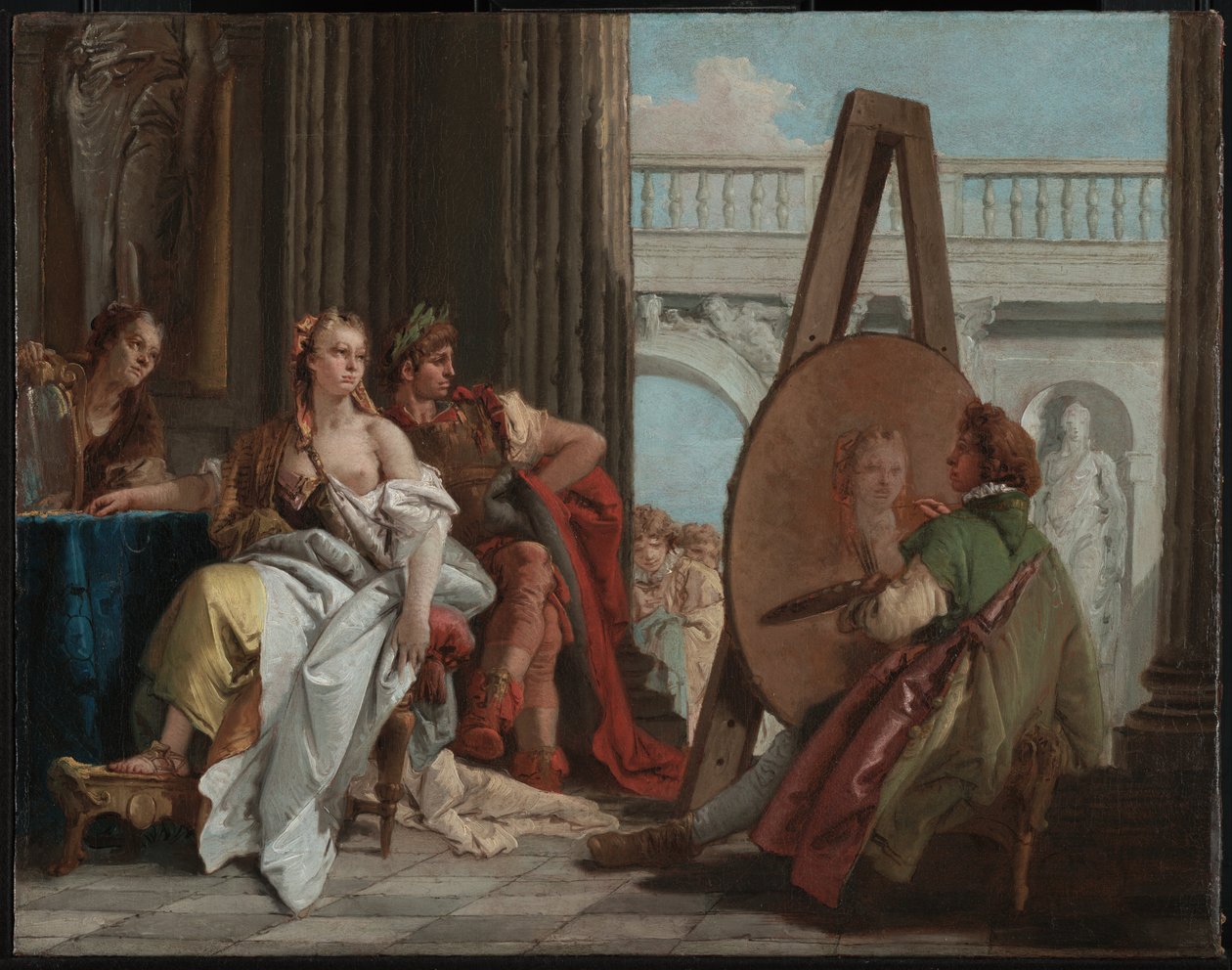 Alexandr Veliký a Campaspe ve studiu Apelles od Giovanni Battista Tiepolo