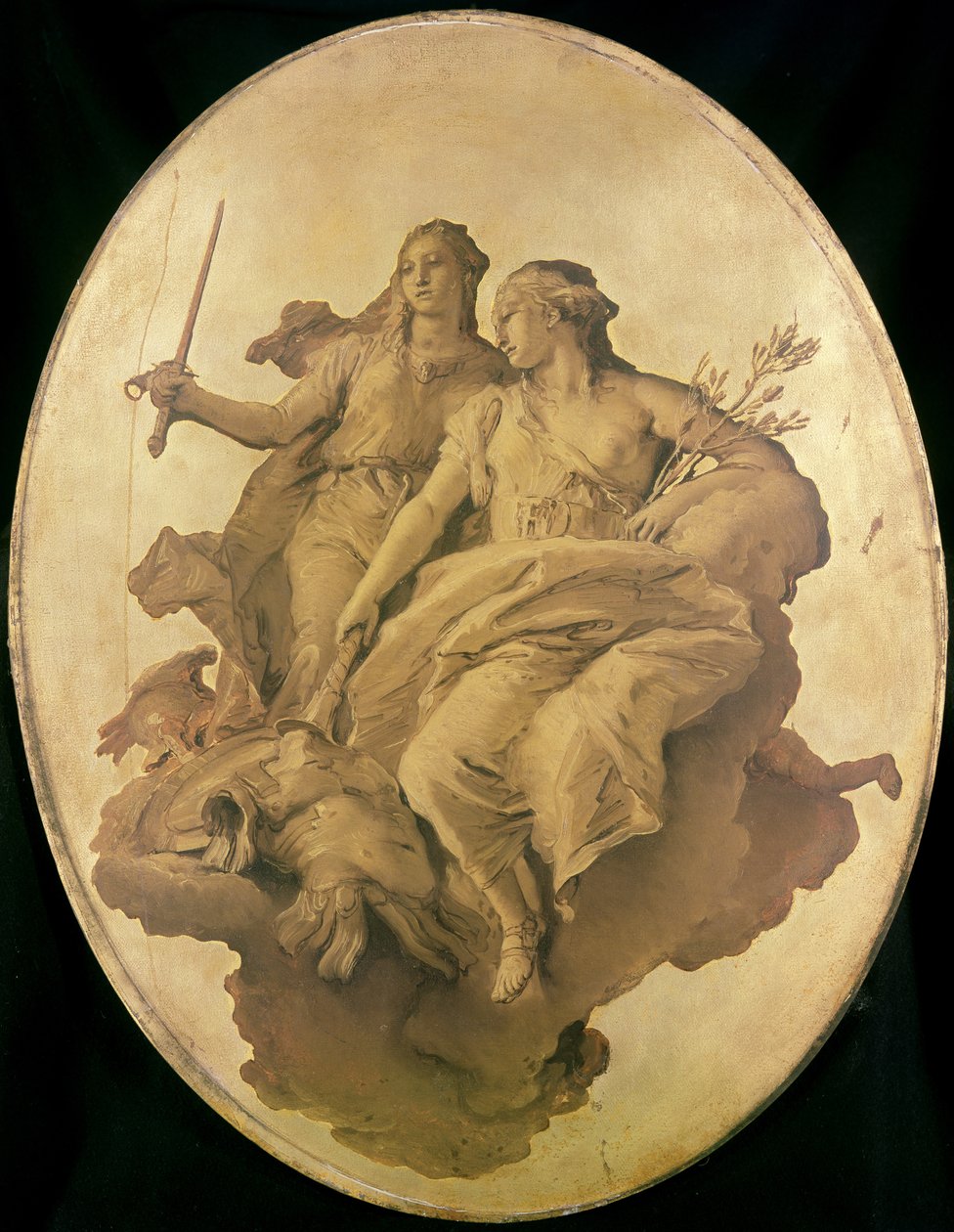 Alegorie míru a spravedlnosti od Giovanni Battista Tiepolo