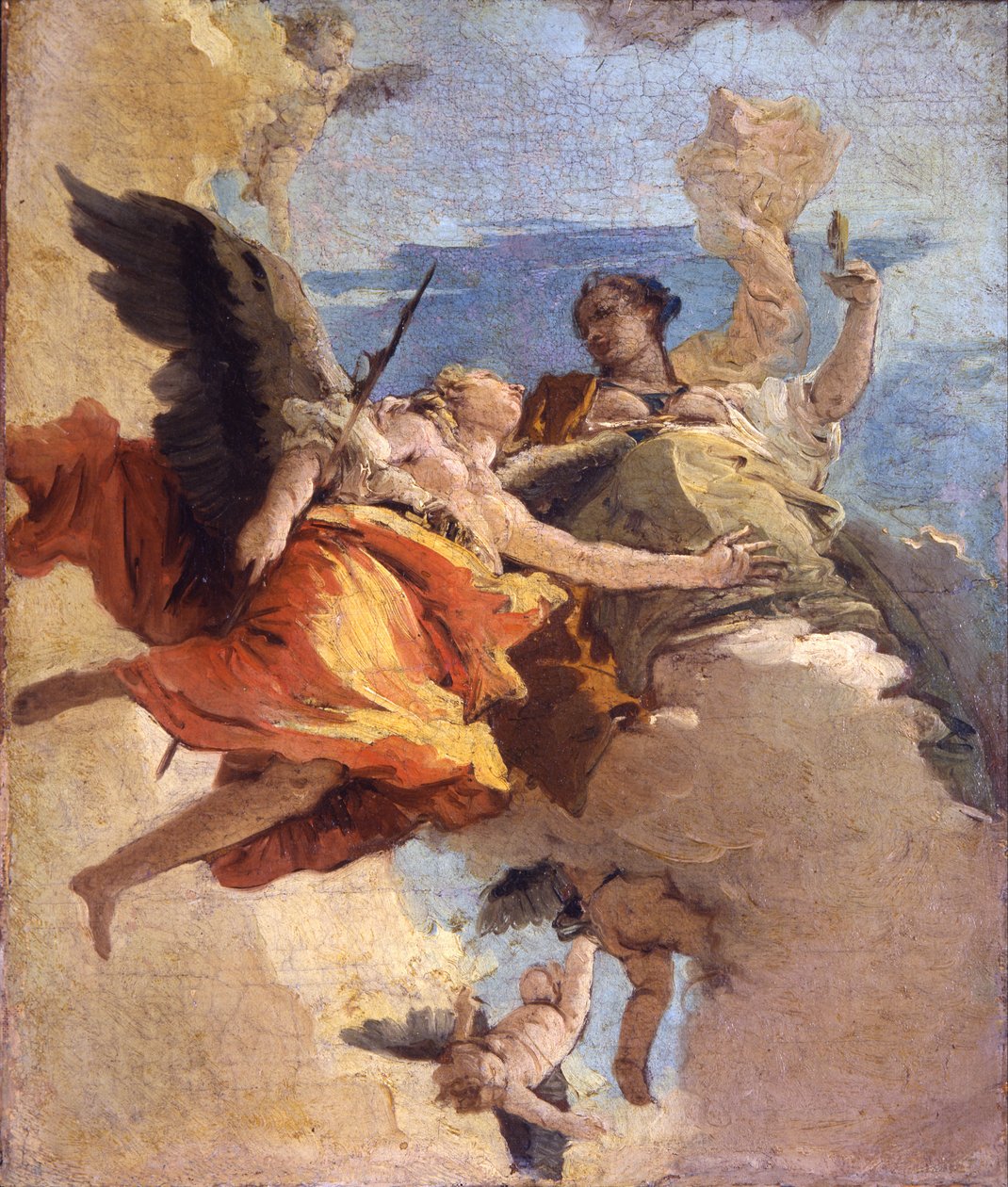 Alegorie ctnosti a vznešenosti od Giovanni Battista Tiepolo