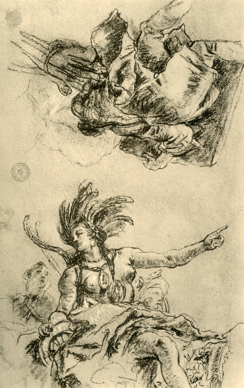 Amerika, 1753, 1928 od Giovanni Battista Tiepolo
