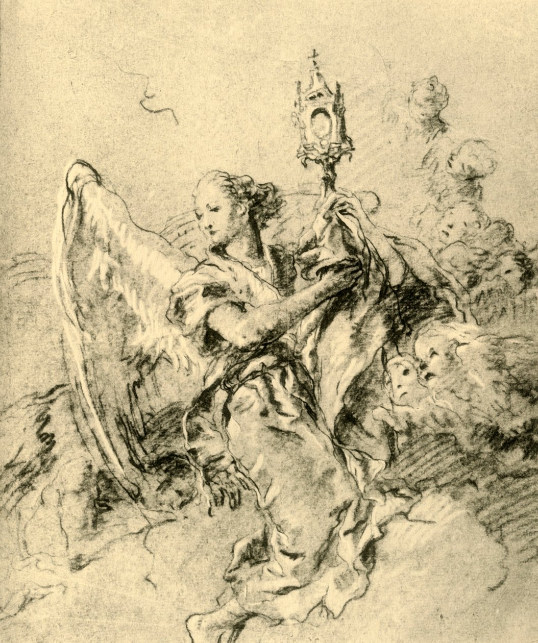 Anděl s monstrance, 1767-1769, 1928 od Giovanni Battista Tiepolo