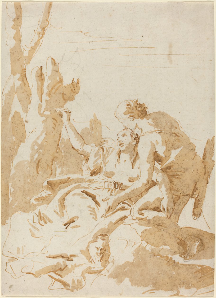 Angelika a Medoro od Giovanni Battista Tiepolo