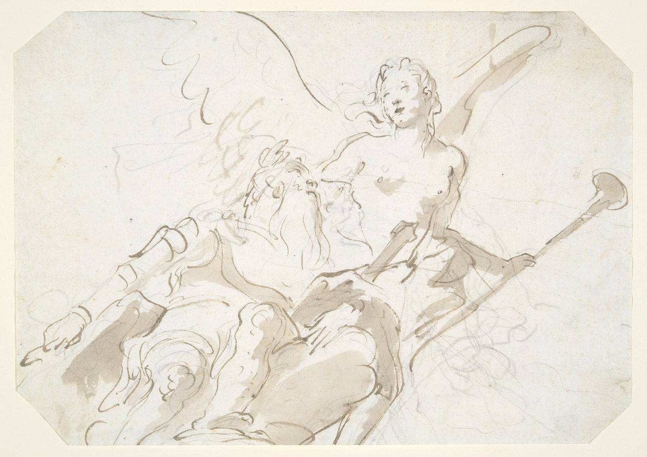 Apoteóza starého válečníka za strop v Ca od Giovanni Battista Tiepolo