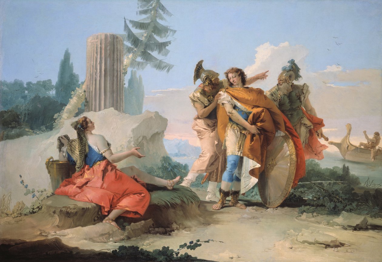Armida opuštěná Rinaldem od Giovanni Battista Tiepolo