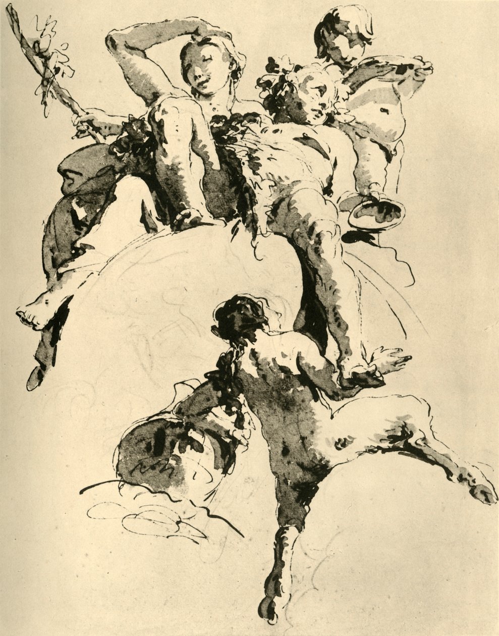 Bacchus a Ariadne, c1740, 1928 od Giovanni Battista Tiepolo