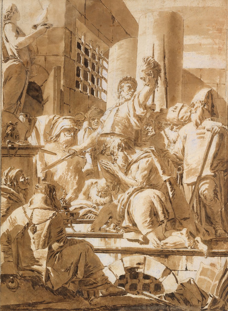 Stětí dvou mužských světců, 1696-1770. od Giovanni Battista Tiepolo