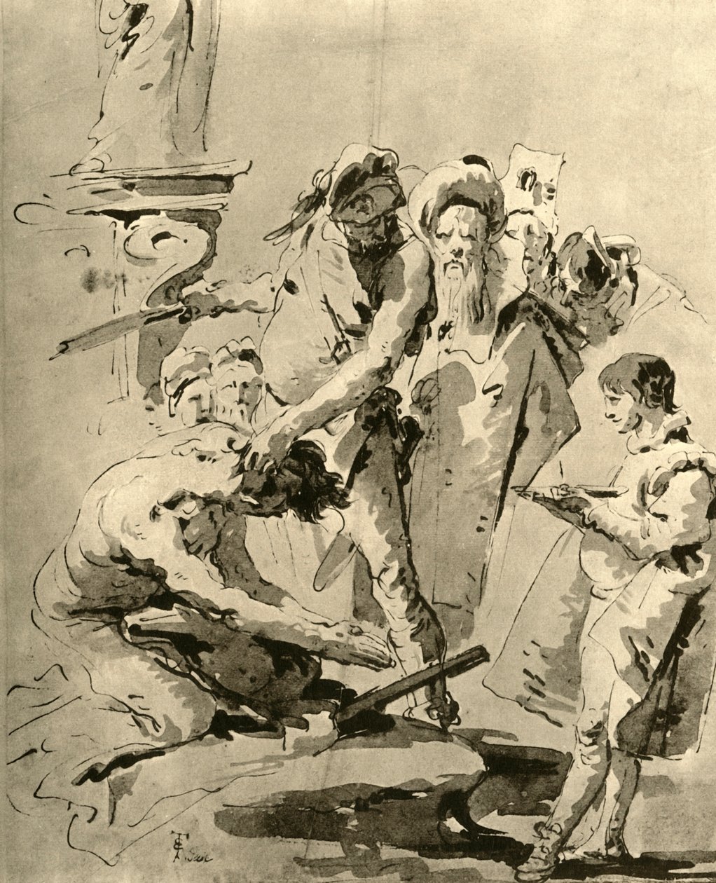 Stětí světce, polovina 18. století, 1928 od Giovanni Battista Tiepolo