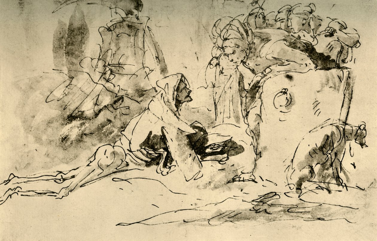 Capriccio, c1740, 1928 od Giovanni Battista Tiepolo