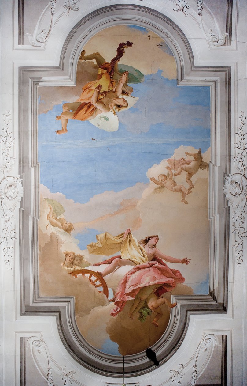 Strop vstupní haly v Palazzina, 1757 od Giovanni Battista Tiepolo