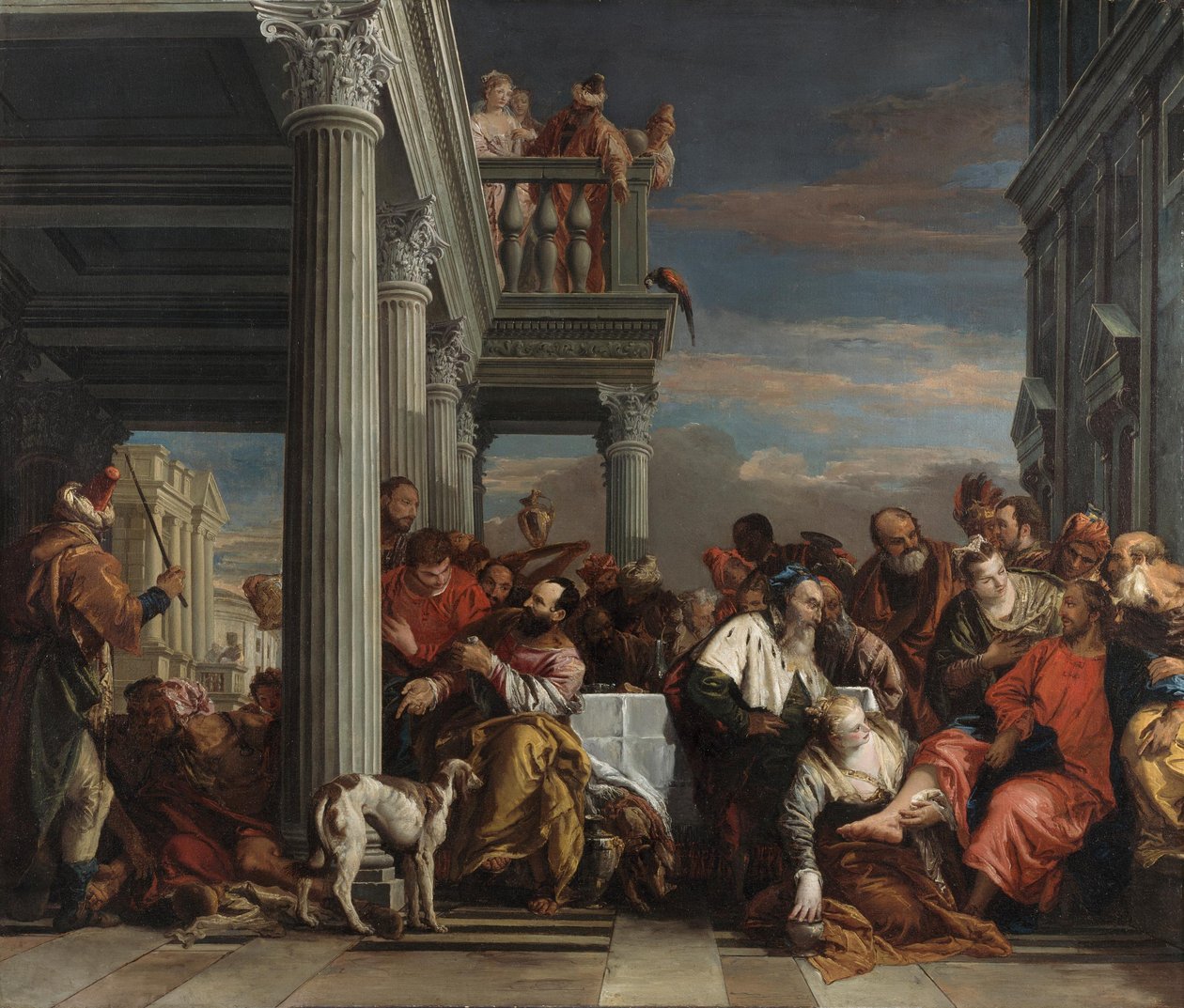 Christus im Haus des Simon des Pharisäers od Giovanni Battista Tiepolo