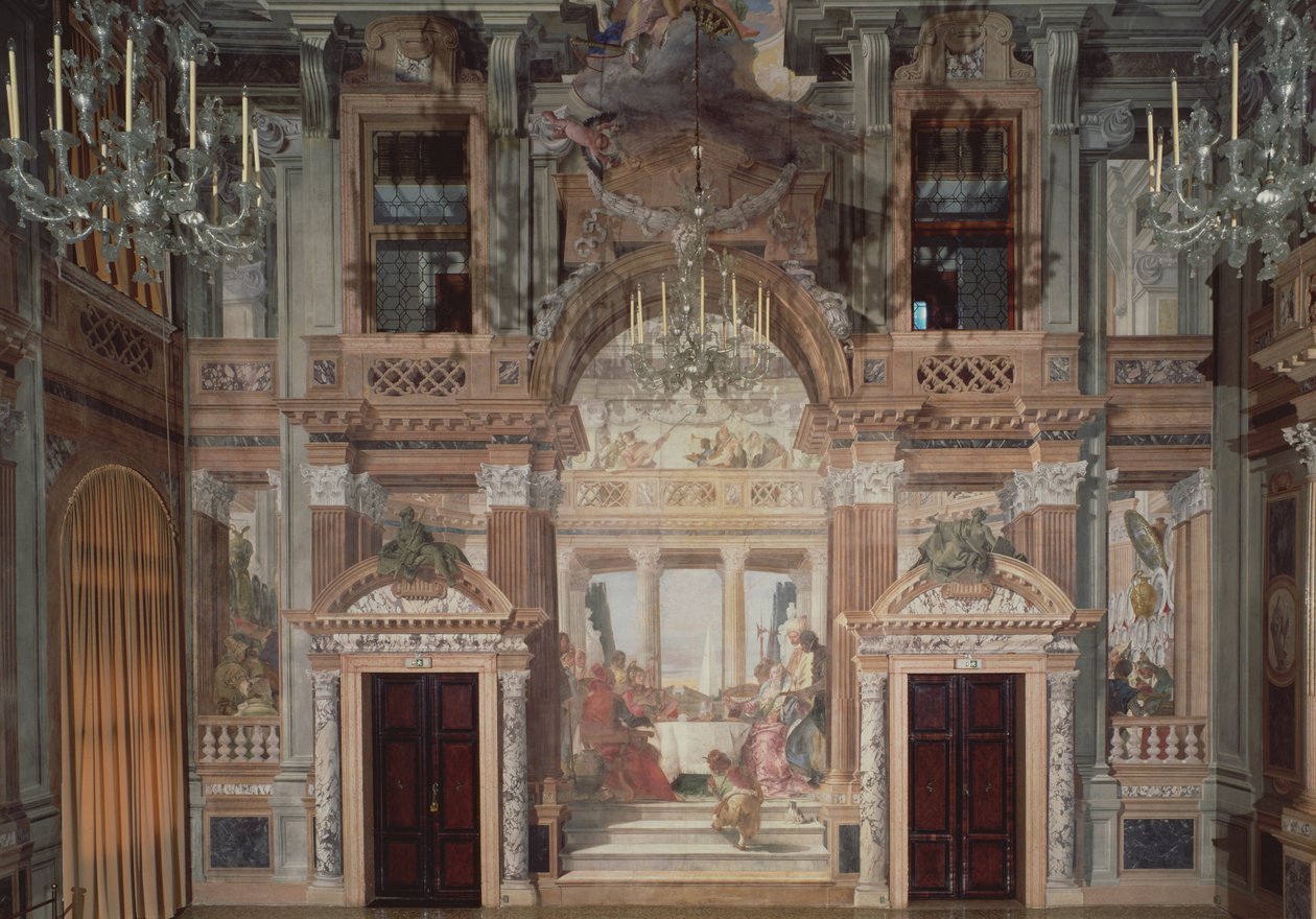 Cleopatras Banket, 1747-50 (viz také 176188 a 176768) od Giovanni Battista Tiepolo