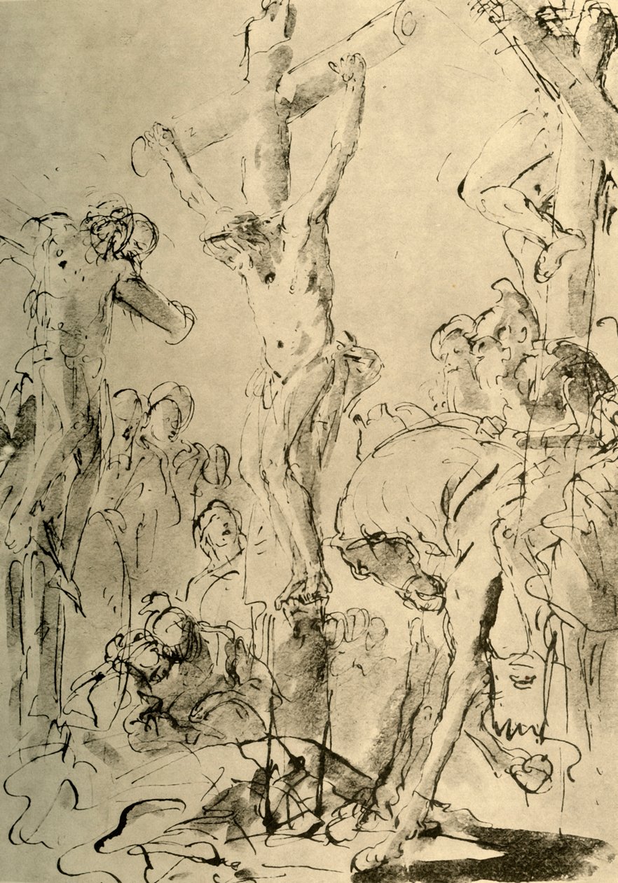 Ukřižování, polovina 18. století, 1928 od Giovanni Battista Tiepolo
