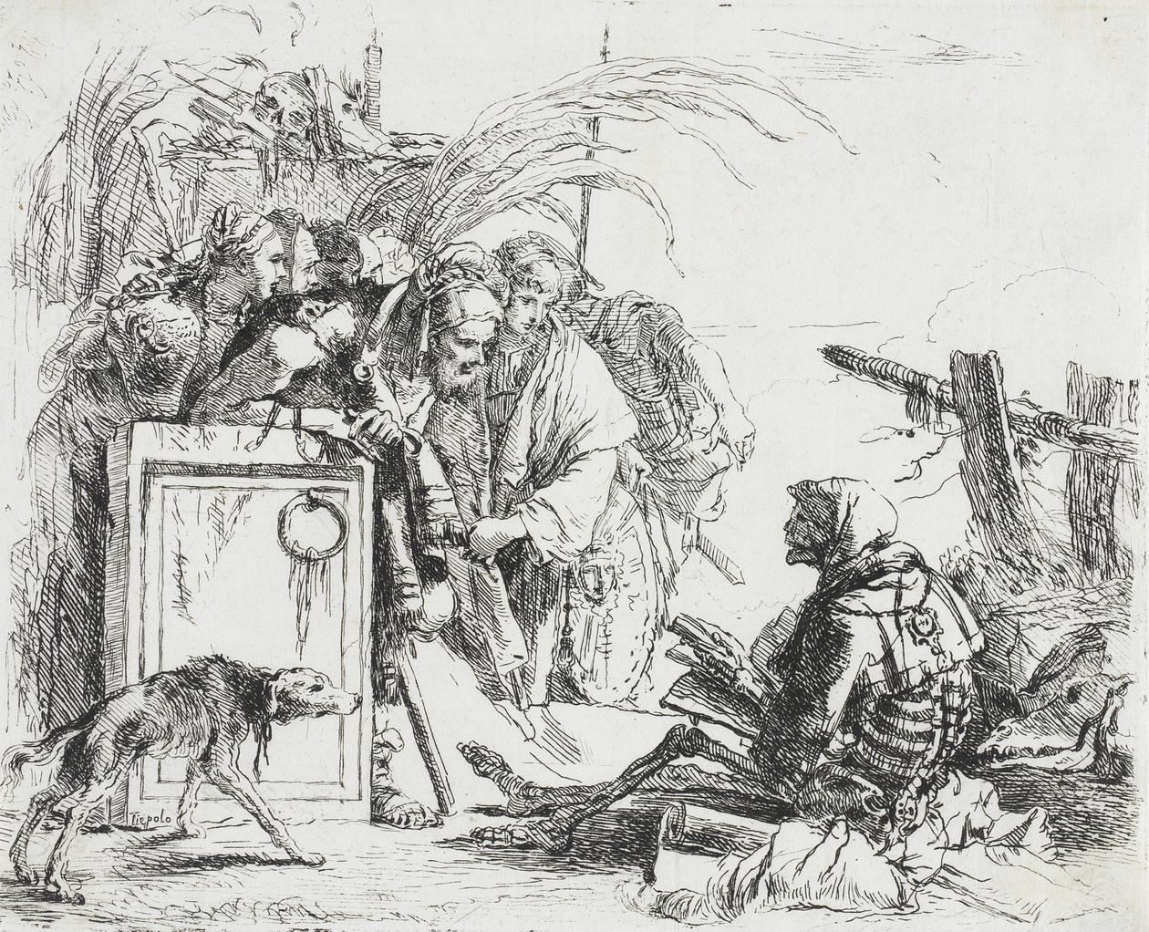 Smrt uděluje audienci od Giovanni Battista Tiepolo