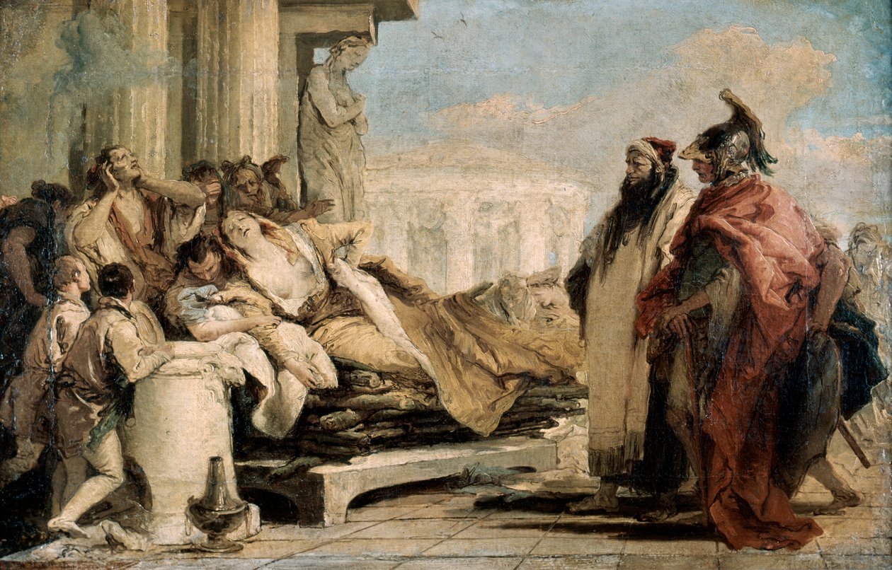Smrt Dido, 1757. od Giovanni Battista Tiepolo