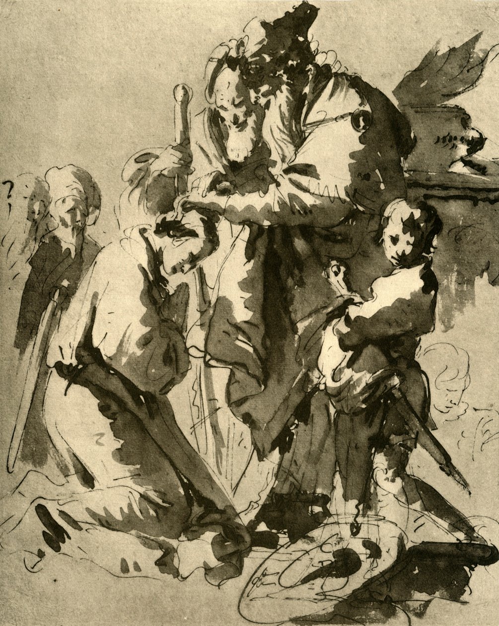 Věnování mladého vojáka, 1735-1740, 1928 od Giovanni Battista Tiepolo