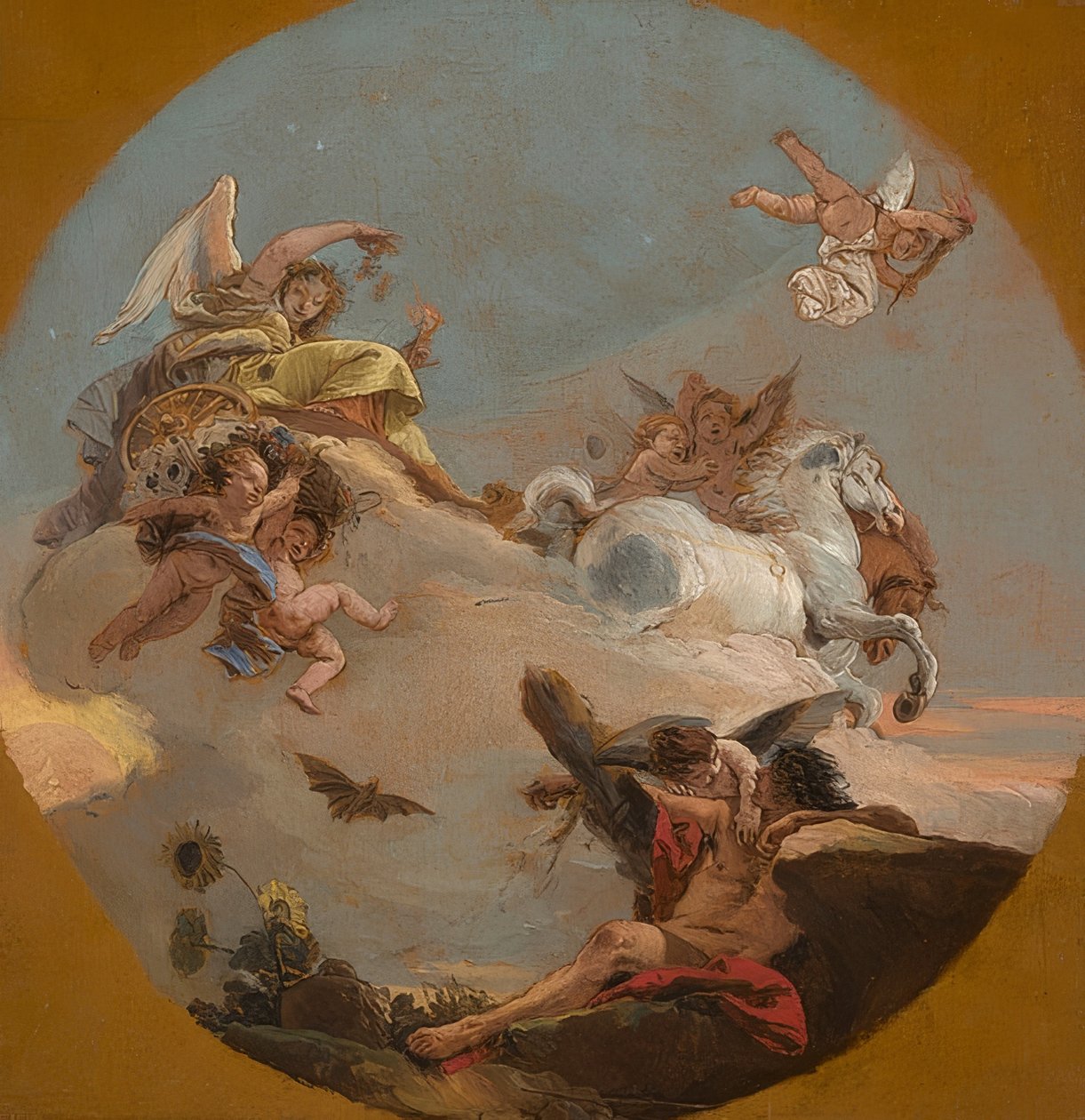 Vůz polární záře. Kolem roku 1734 od Giovanni Battista Tiepolo