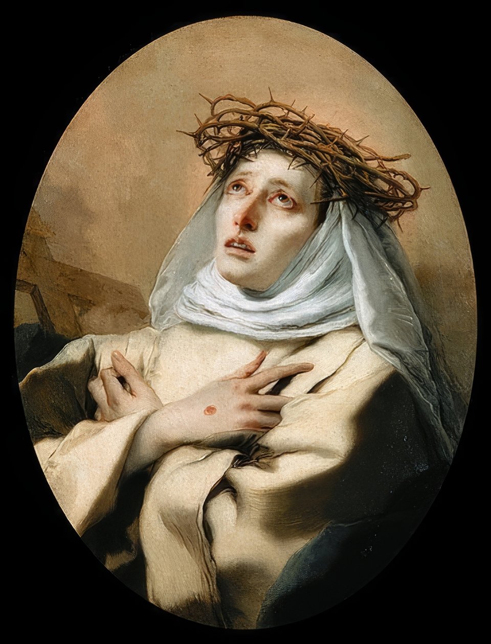 Svatá Kateřina Sienská. 1746 (?) od Giovanni Battista Tiepolo
