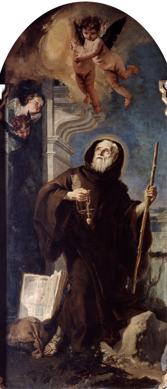 Extáze svatého Františka z Pauly, 18. století od Giovanni Battista Tiepolo