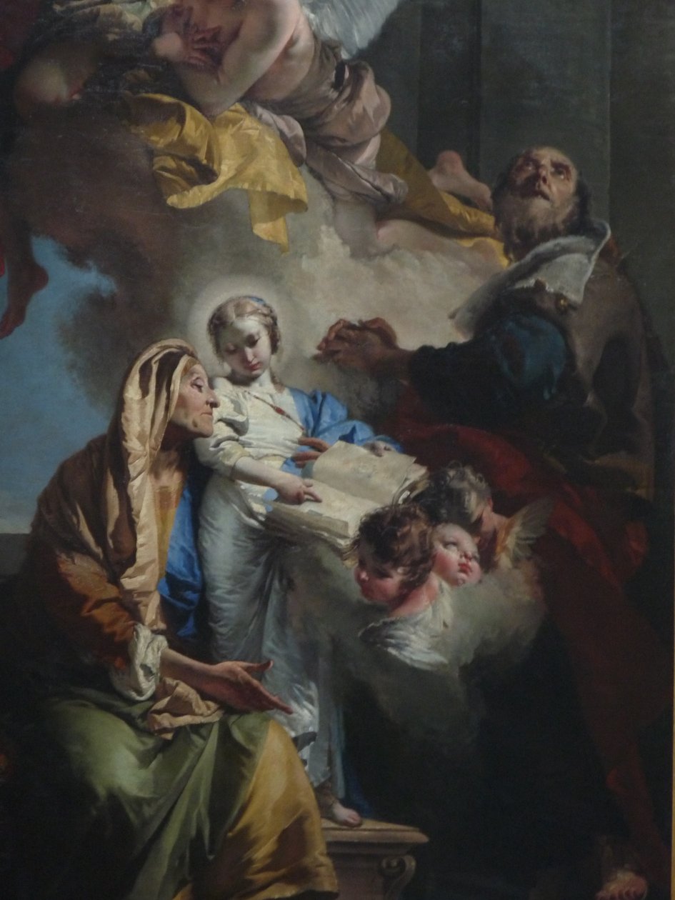 Vzdělání Panny od Giovanni Battista Tiepolo