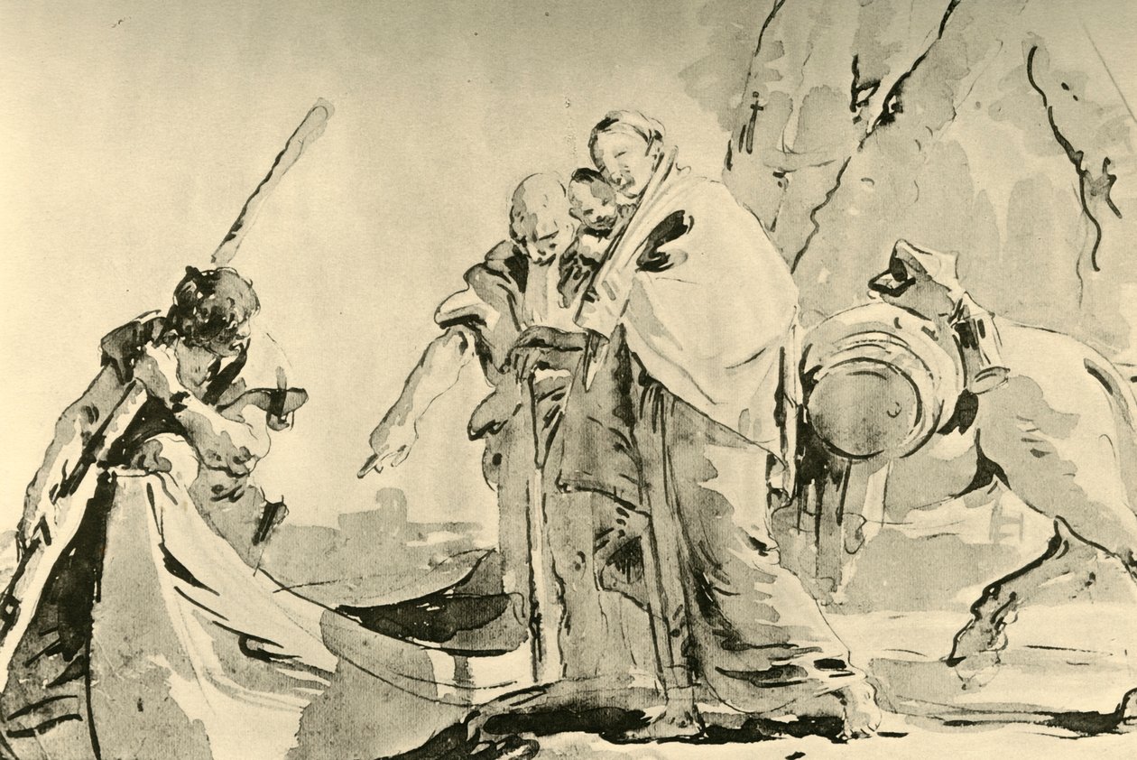 Útěk do Egypta, před 1752, 1928 od Giovanni Battista Tiepolo