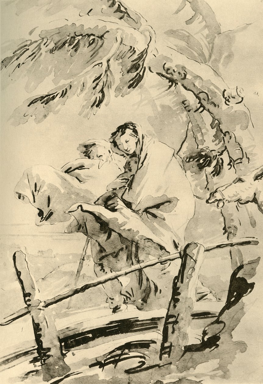 Útěk do Egypta, před 1752, 1928 od Giovanni Battista Tiepolo