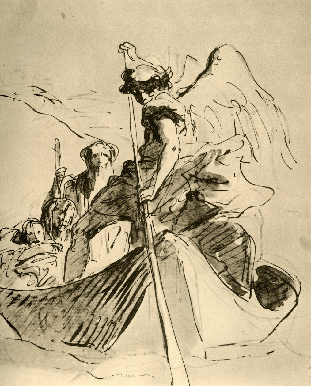 Let do Egypta, polovina 18. století, 1928 od Giovanni Battista Tiepolo