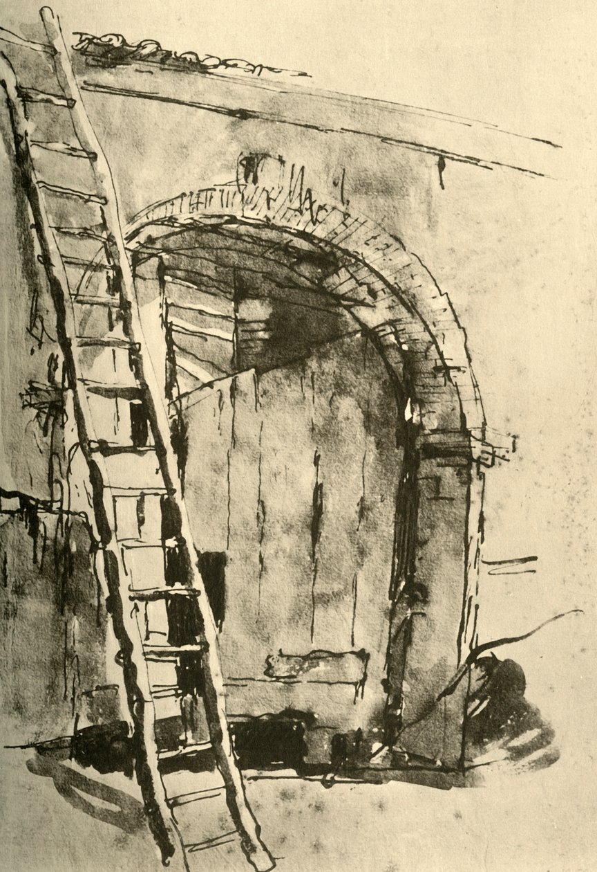 Brána, polovina 18. století, 1928 od Giovanni Battista Tiepolo