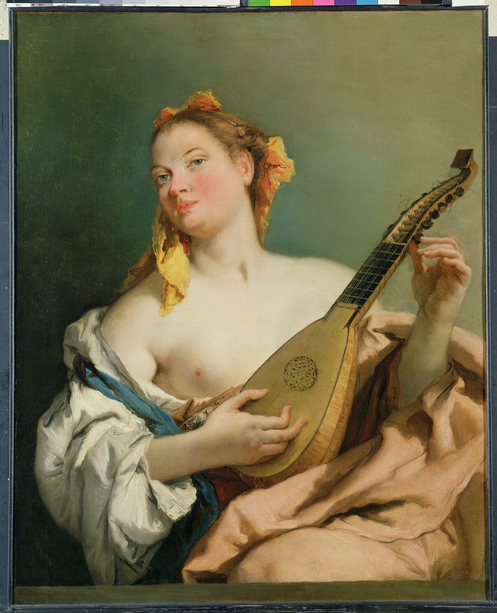 Dívka s mandolínou, 1755-60 od Giovanni Battista Tiepolo