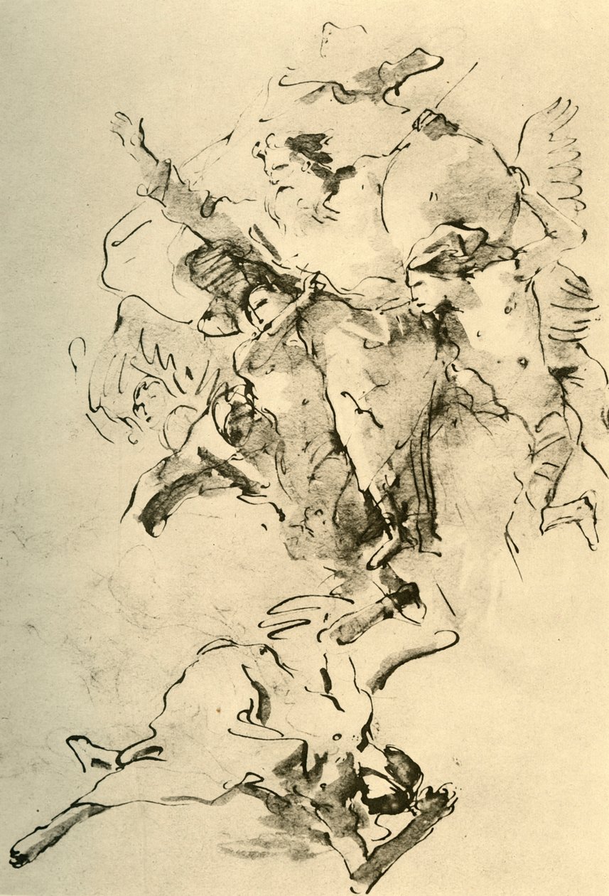 Bůh Otec obklopený anděly, 1758-1759, 1928 od Giovanni Battista Tiepolo