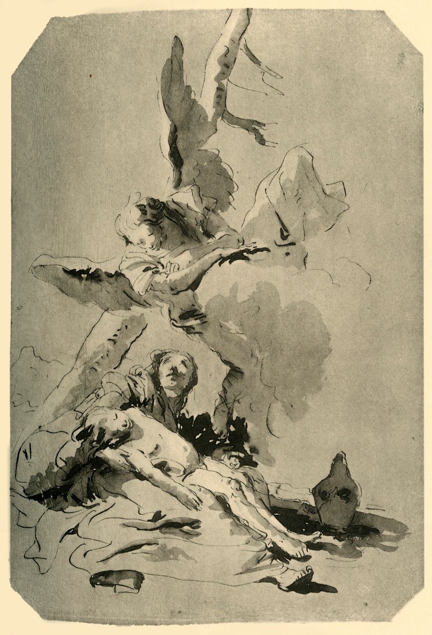 Hagar a Ismael, 1735, 1928 od Giovanni Battista Tiepolo