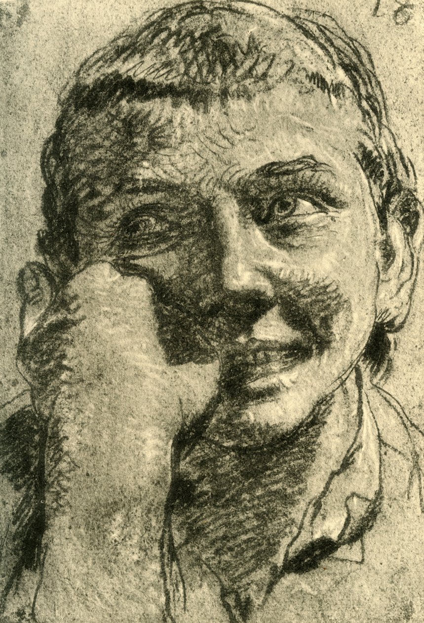 Head of a Laughing Boy, polovina 18. století, 1928 od Giovanni Battista Tiepolo