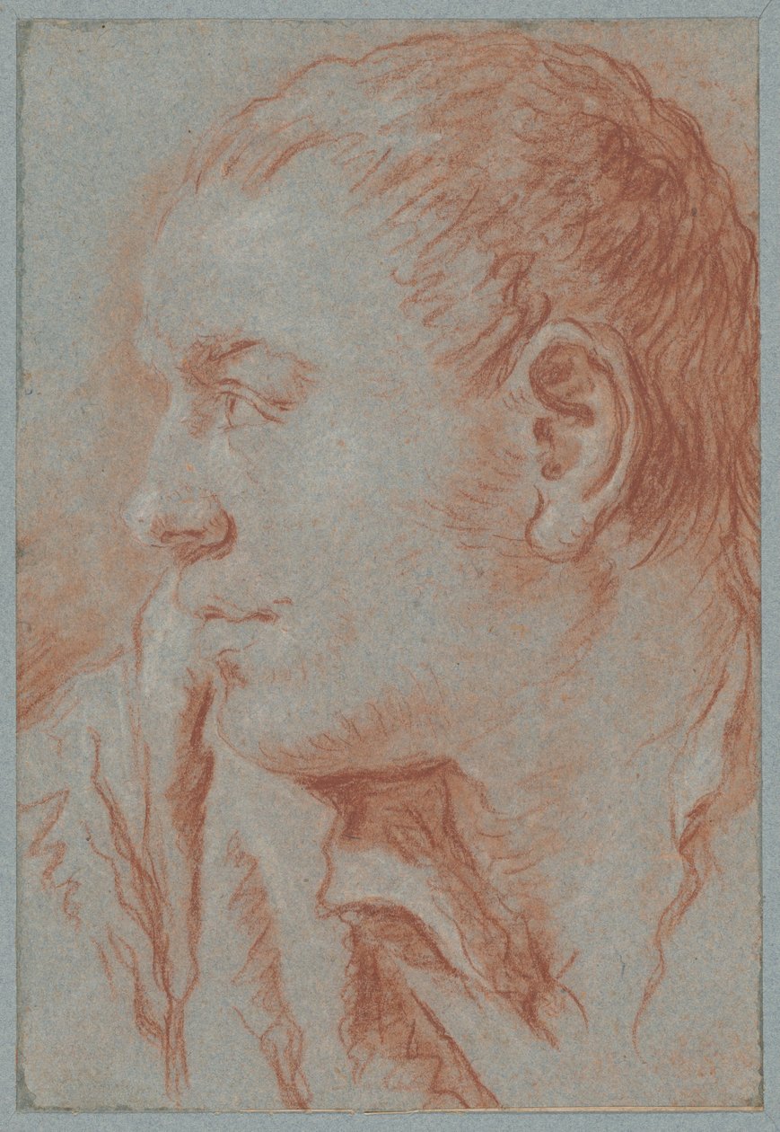 Hlava mladého muže v profilu od Giovanni Battista Tiepolo