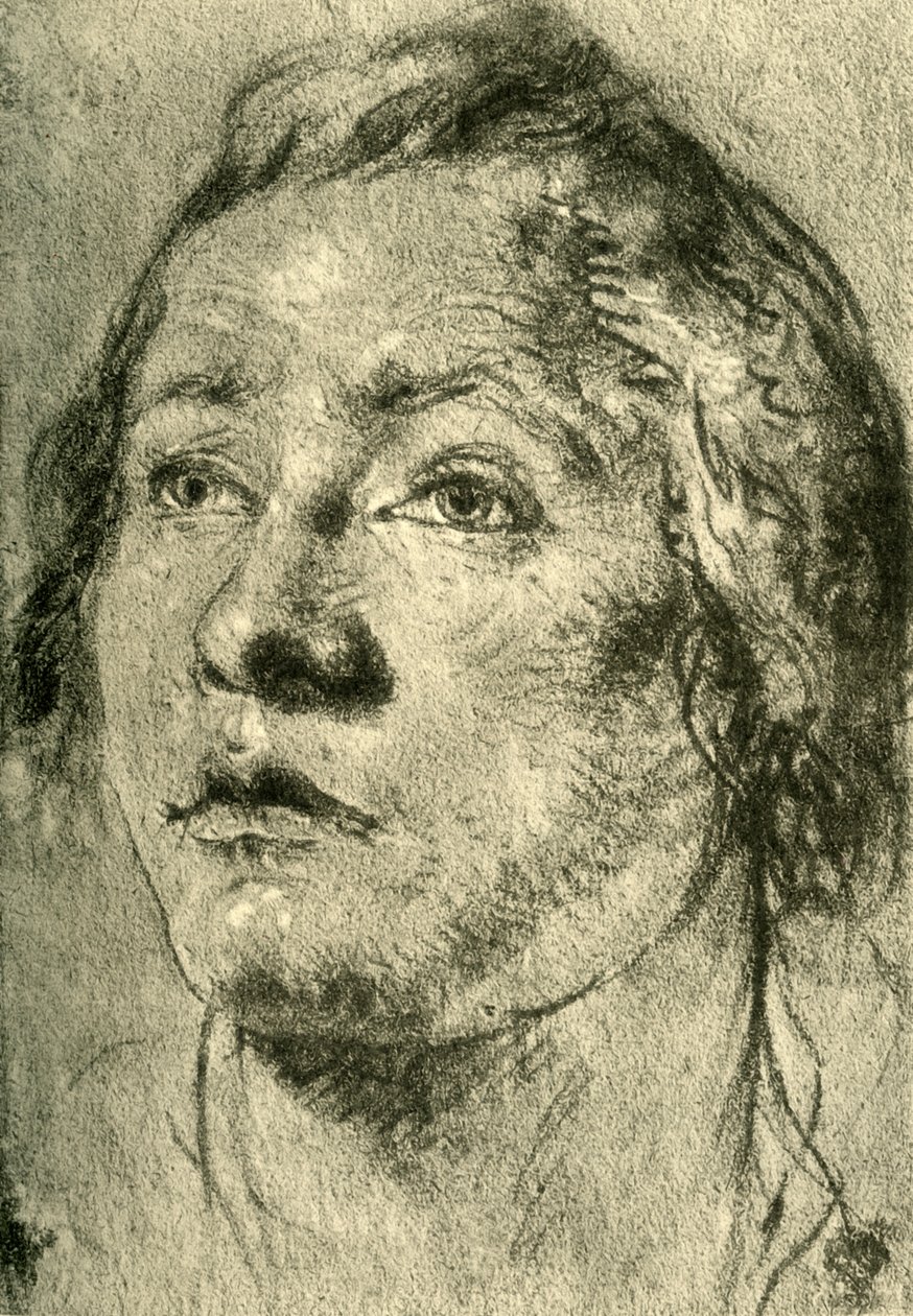 Hlava mladého muže, polovina 18. století, 1928 od Giovanni Battista Tiepolo