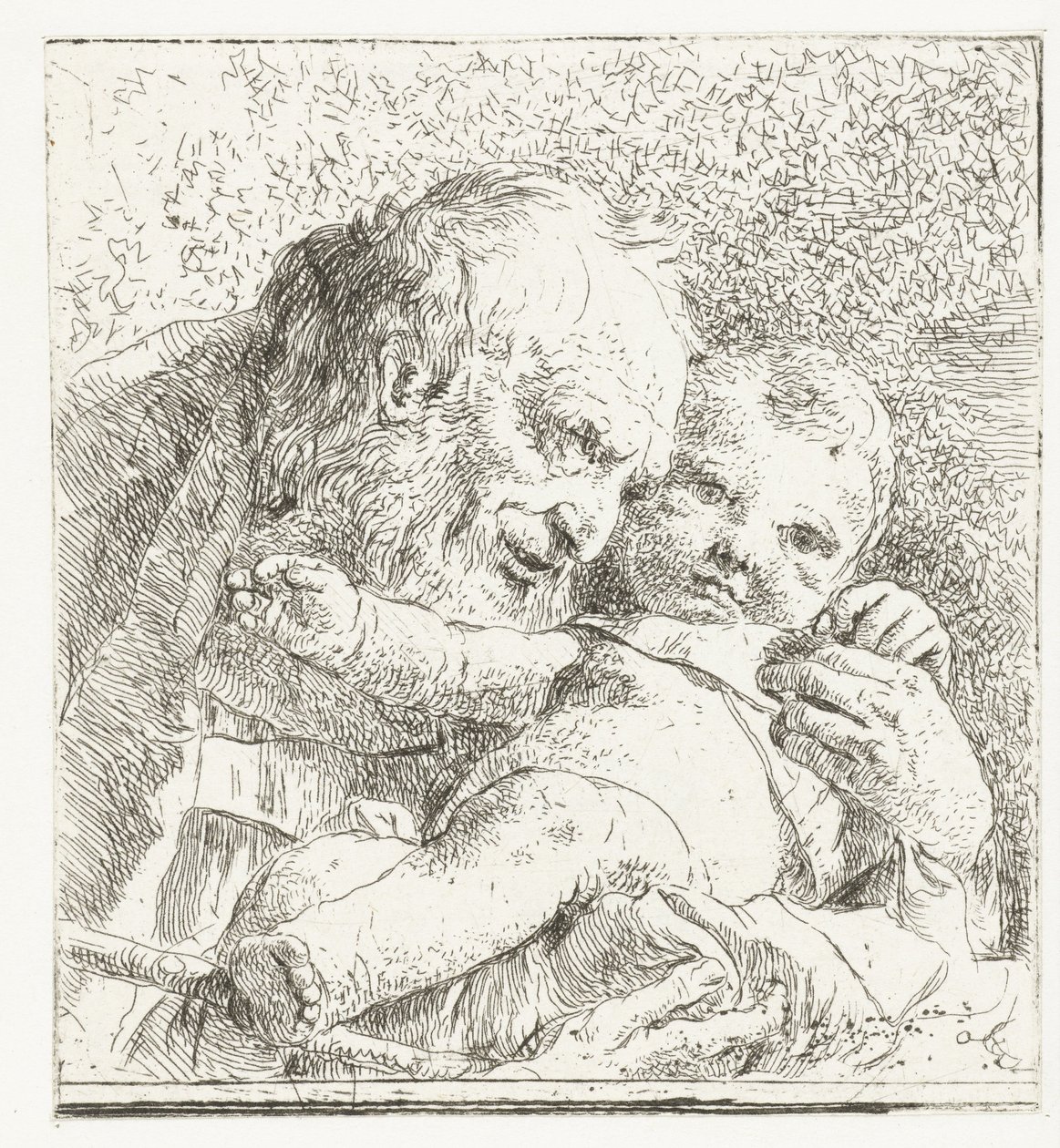 Svatý Josef s Ježíškem v náručí od Giovanni Battista Tiepolo