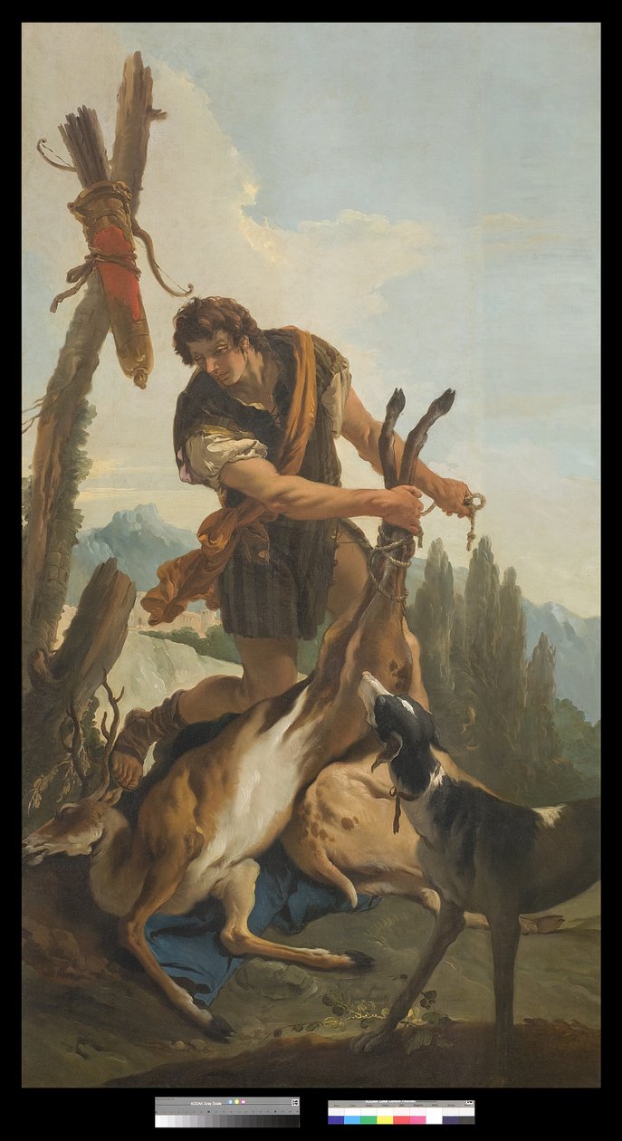 Lovec s jelenem, 1718 od Giovanni Battista Tiepolo