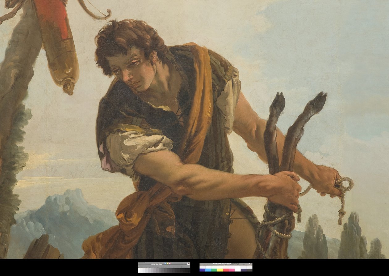 Lovec s jelenem, 1718 od Giovanni Battista Tiepolo
