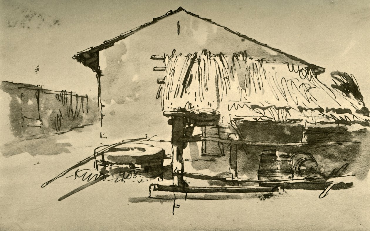 Interiér hospodářského dvora, polovina 18. století, 1928 od Giovanni Battista Tiepolo