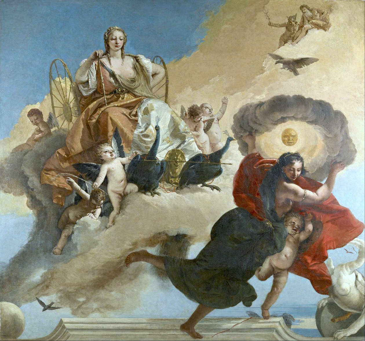 Juno a Luna od Giovanni Battista Tiepolo