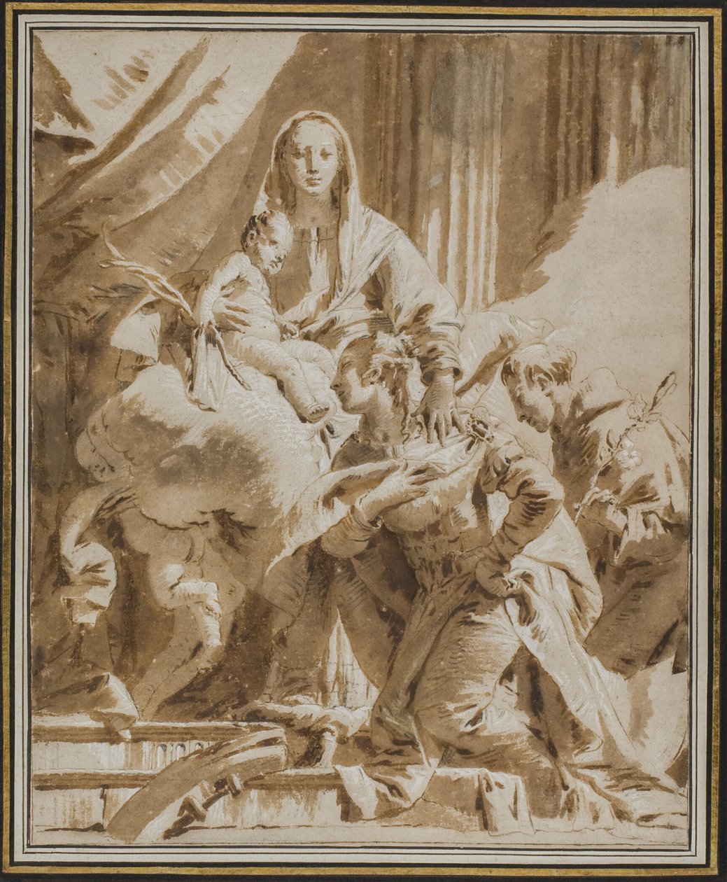Madona s dítětem se svatými Antoniem Paduánským a Kateřinou Alexandrijskou od Giovanni Battista Tiepolo