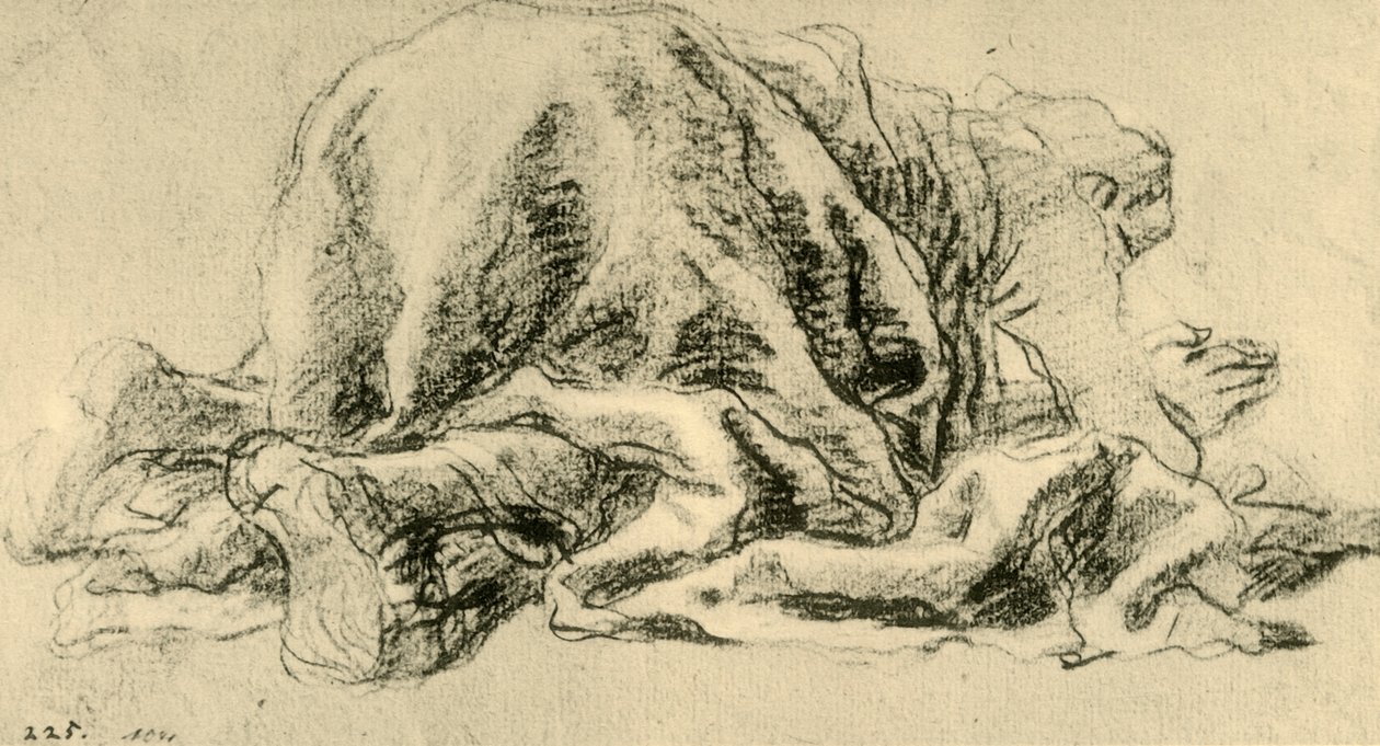 Muž padl na zem v modlitbě, 1765-1770, 1928 od Giovanni Battista Tiepolo