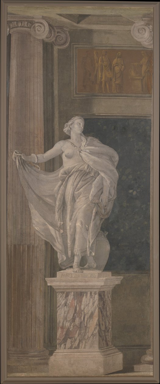 Metafyzika, 1760 (freska přenesená na plátno) od Giovanni Battista Tiepolo