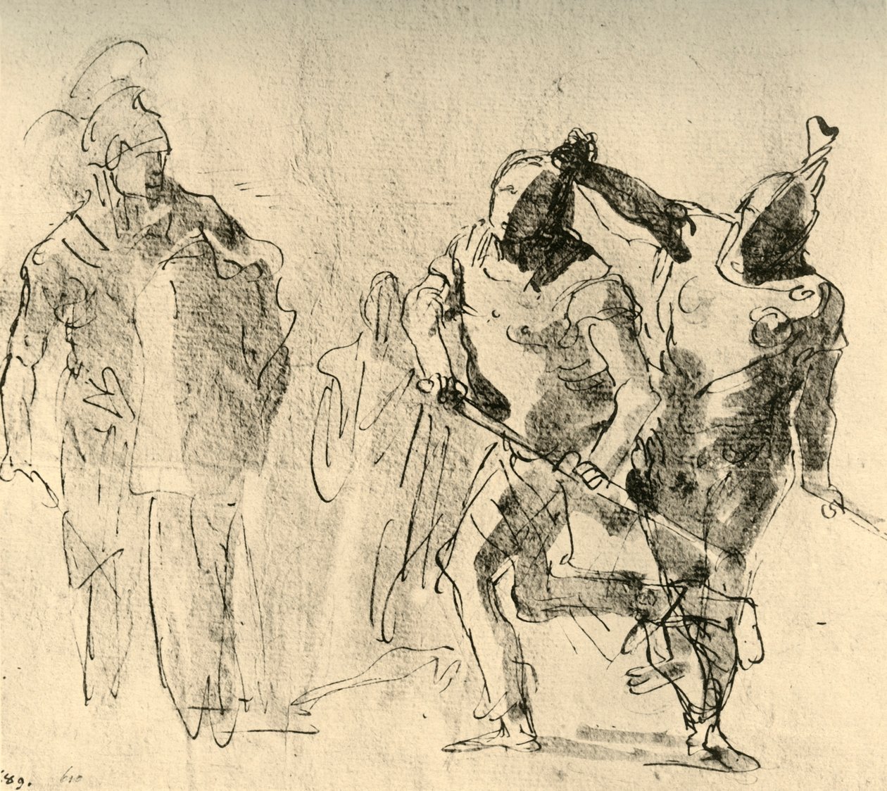 Minerva kontroluje Achilleův hněv, c1757, 1928 od Giovanni Battista Tiepolo