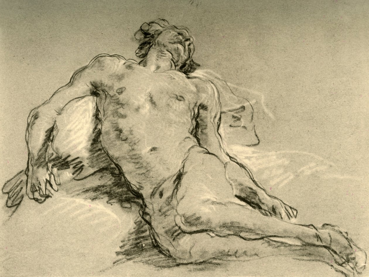 Nahé odpočívání, polovina 18. století, 1928 od Giovanni Battista Tiepolo