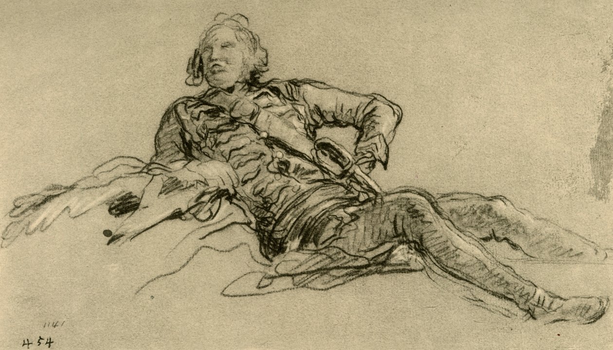 Důstojník na odpočinku, 1752-1753, 1928 od Giovanni Battista Tiepolo