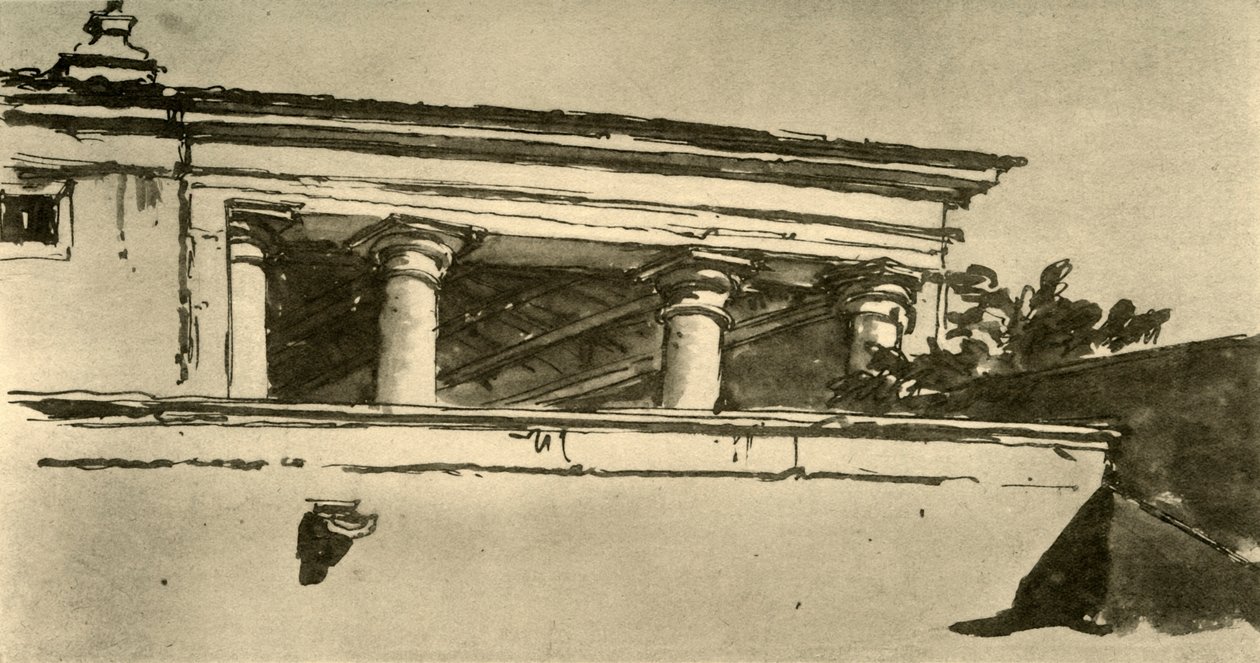 Pilířový sál vily, 1757, 1928 od Giovanni Battista Tiepolo