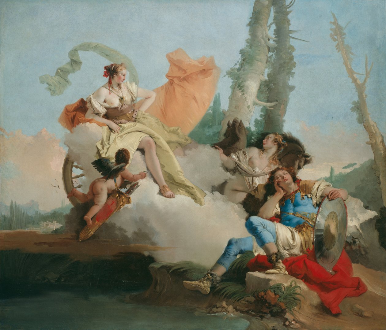 Rinaldo Okouzlený Armidou od Giovanni Battista Tiepolo