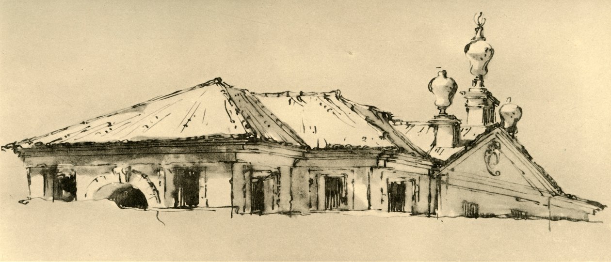 Střecha vily, 1757, 1928 od Giovanni Battista Tiepolo
